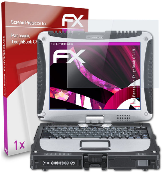 atFoliX FX-Hybrid-Glass Panzerglasfolie für Panasonic ToughBook CF-19