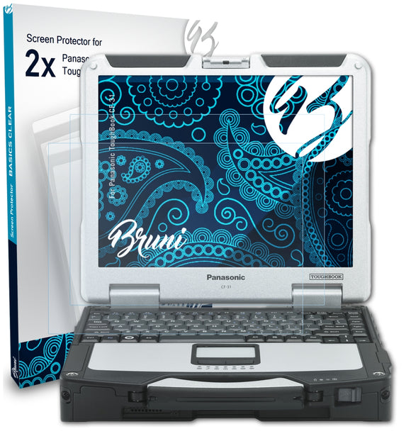 Bruni Basics-Clear Displayschutzfolie für Panasonic ToughBook CF-31