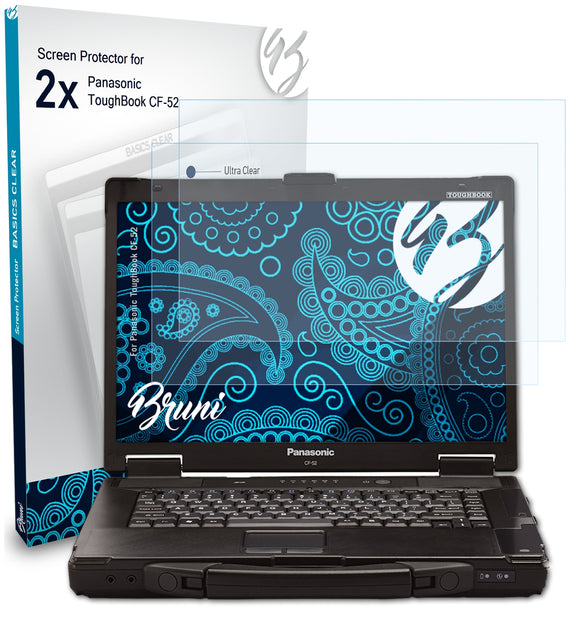 Bruni Basics-Clear Displayschutzfolie für Panasonic ToughBook CF-52