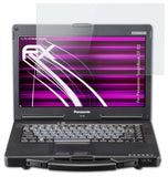 Glasfolie atFoliX kompatibel mit Panasonic ToughBook CF-53, 9H Hybrid-Glass FX