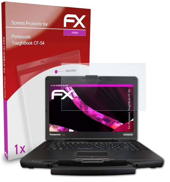 atFoliX FX-Hybrid-Glass Panzerglasfolie für Panasonic ToughBook CF-54