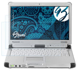 Schutzfolie Bruni kompatibel mit Panasonic ToughBook CF-C2, glasklare (2X)