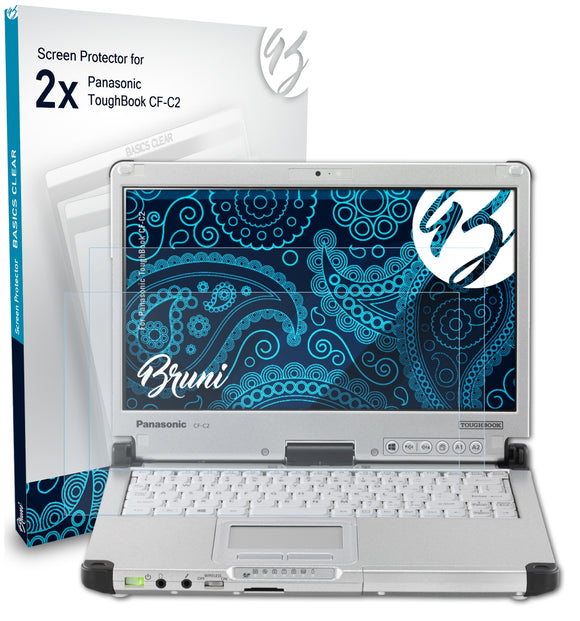 Bruni Basics-Clear Displayschutzfolie für Panasonic ToughBook CF-C2