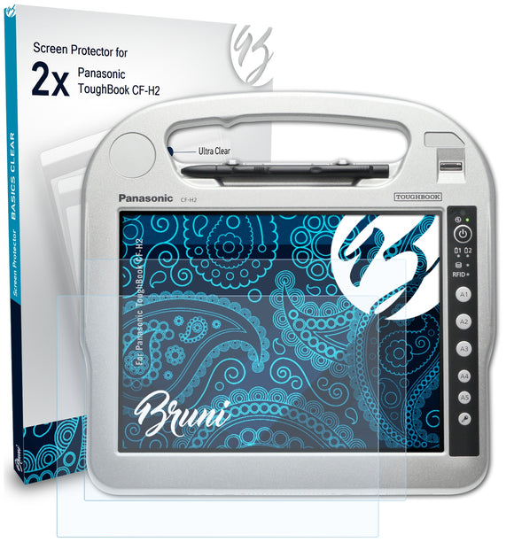 Bruni Basics-Clear Displayschutzfolie für Panasonic ToughBook CF-H2