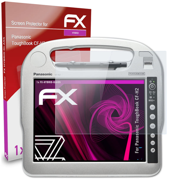 atFoliX FX-Hybrid-Glass Panzerglasfolie für Panasonic ToughBook CF-H2