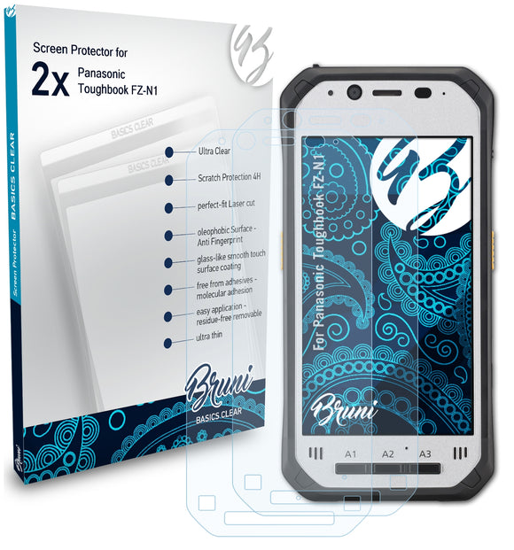 Bruni Basics-Clear Displayschutzfolie für Panasonic Toughbook FZ-N1
