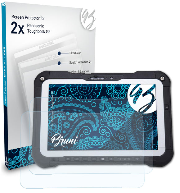 Bruni Basics-Clear Displayschutzfolie für Panasonic Toughbook G2