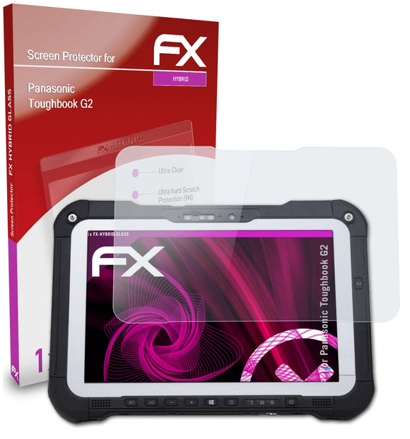atFoliX FX-Hybrid-Glass Panzerglasfolie für Panasonic Toughbook G2