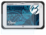 Schutzfolie Bruni kompatibel mit Panasonic ToughBook M1 Standard, glasklare (2X)