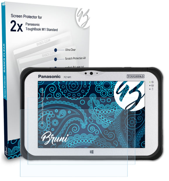 Bruni Basics-Clear Displayschutzfolie für Panasonic ToughBook M1 Standard