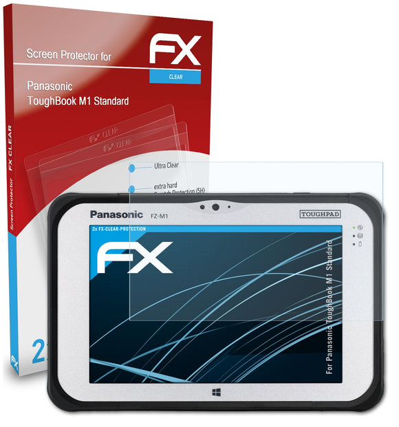 atFoliX FX-Clear Schutzfolie für Panasonic ToughBook M1 Standard