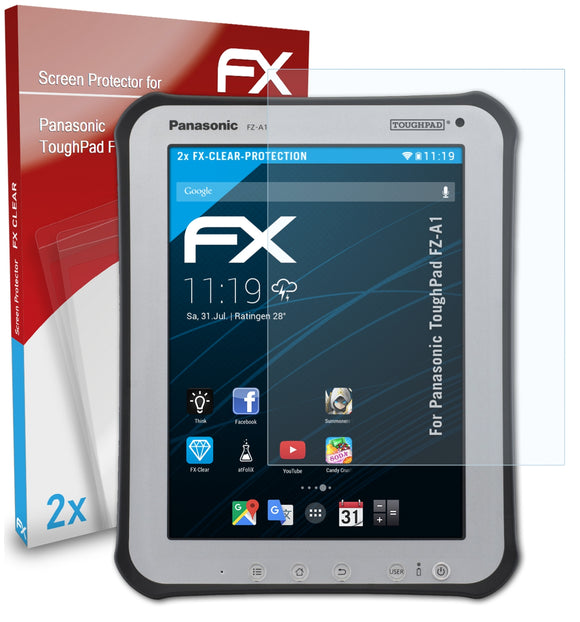 atFoliX FX-Clear Schutzfolie für Panasonic ToughPad FZ-A1