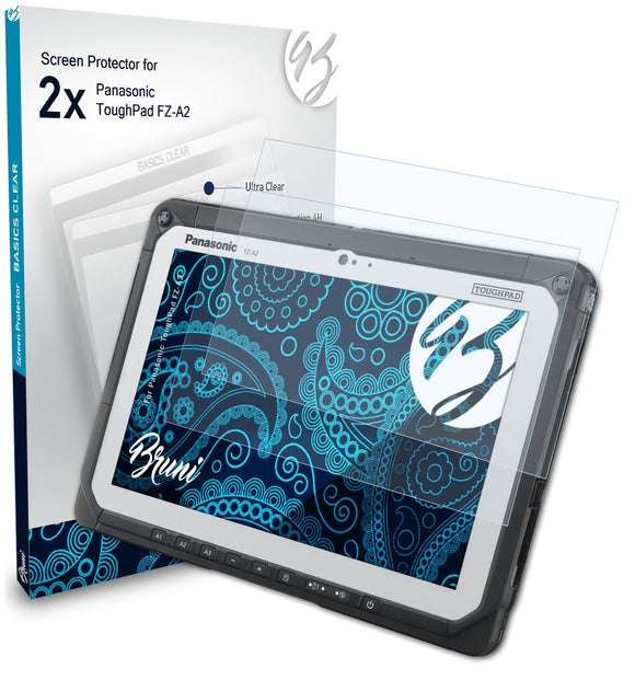 Bruni Basics-Clear Displayschutzfolie für Panasonic ToughPad FZ-A2