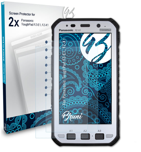Bruni Basics-Clear Displayschutzfolie für Panasonic ToughPad FZ-E1, FZ-X1