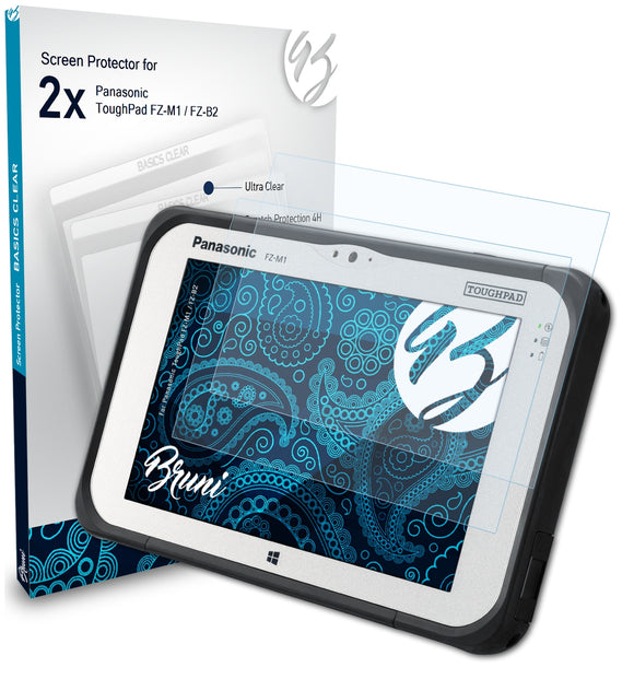 Bruni Basics-Clear Displayschutzfolie für Panasonic ToughPad FZ-M1 / FZ-B2