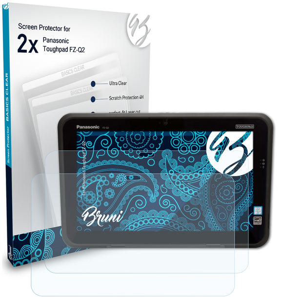 Bruni Basics-Clear Displayschutzfolie für Panasonic Toughpad FZ-Q2