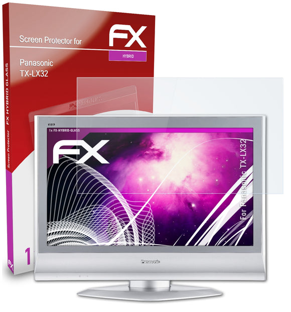 atFoliX FX-Hybrid-Glass Panzerglasfolie für Panasonic TX-LX32