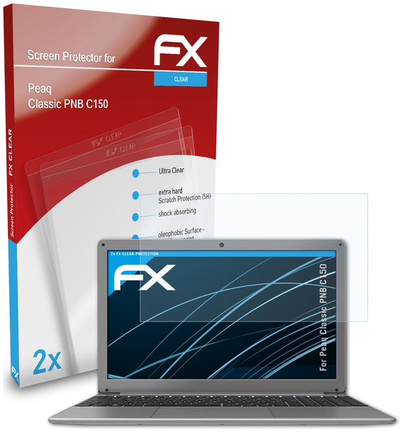 atFoliX FX-Clear Schutzfolie für Peaq Classic PNB C150