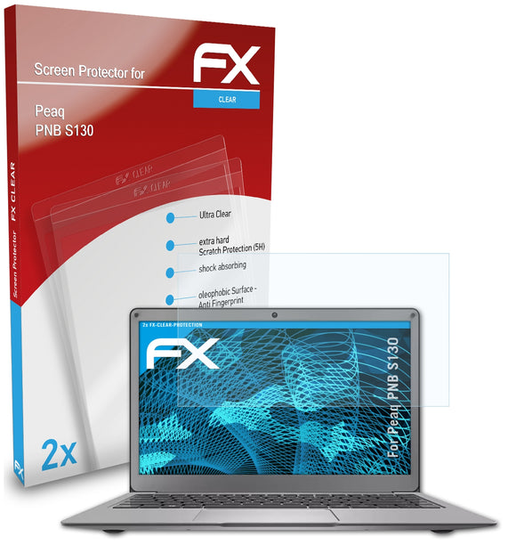 atFoliX FX-Clear Schutzfolie für Peaq PNB S130