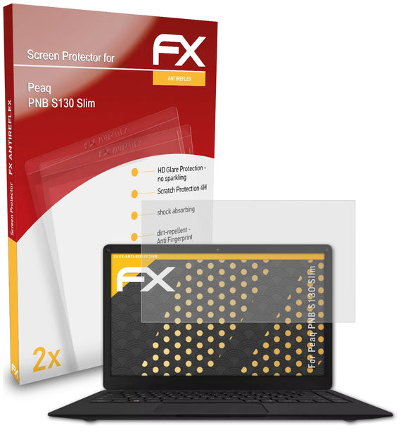 atFoliX FX-Antireflex Displayschutzfolie für Peaq PNB S130 Slim