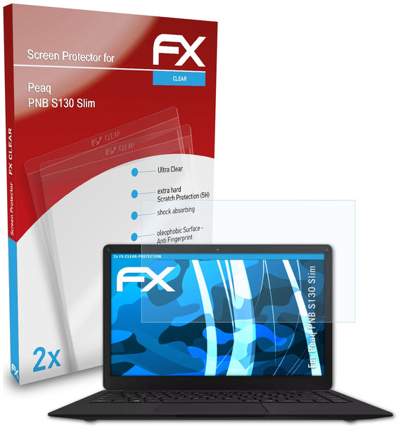 atFoliX FX-Clear Schutzfolie für Peaq PNB S130 Slim