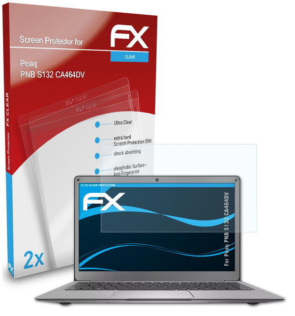 atFoliX FX-Clear Schutzfolie für Peaq PNB S132 (CA464DV)