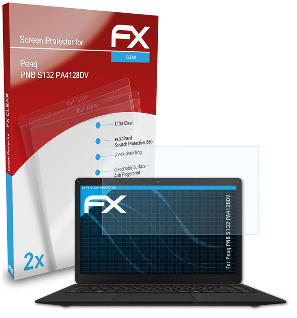 atFoliX FX-Clear Schutzfolie für Peaq PNB S132 (PA4128DV)