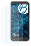 Schutzfolie Bruni kompatibel mit Peaq PSP 400, glasklare (2X)