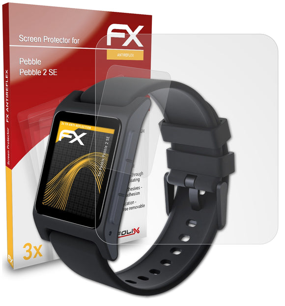 atFoliX FX-Antireflex Displayschutzfolie für Pebble Pebble 2 SE