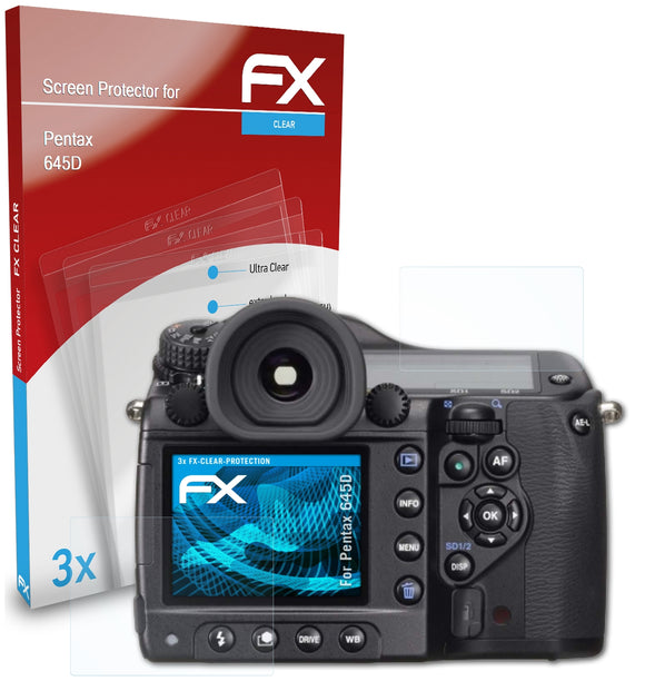 atFoliX FX-Clear Schutzfolie für Pentax 645D