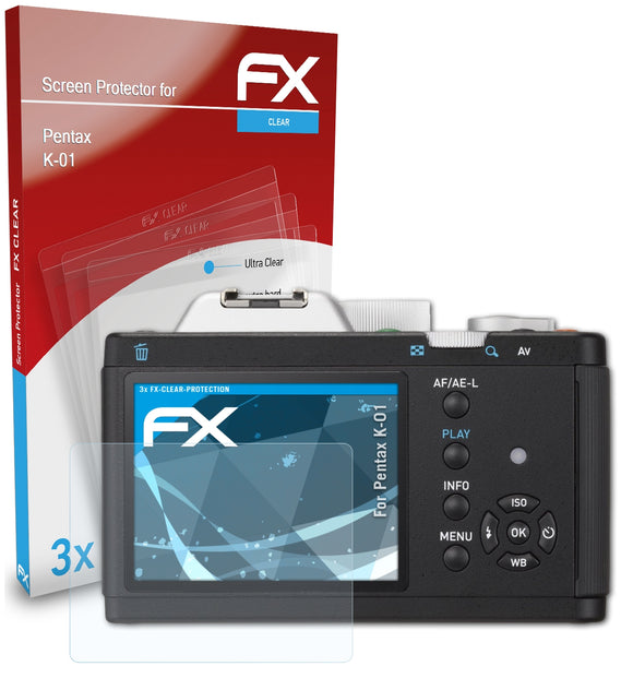 atFoliX FX-Clear Schutzfolie für Pentax K-01