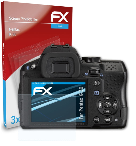 atFoliX FX-Clear Schutzfolie für Pentax K-30