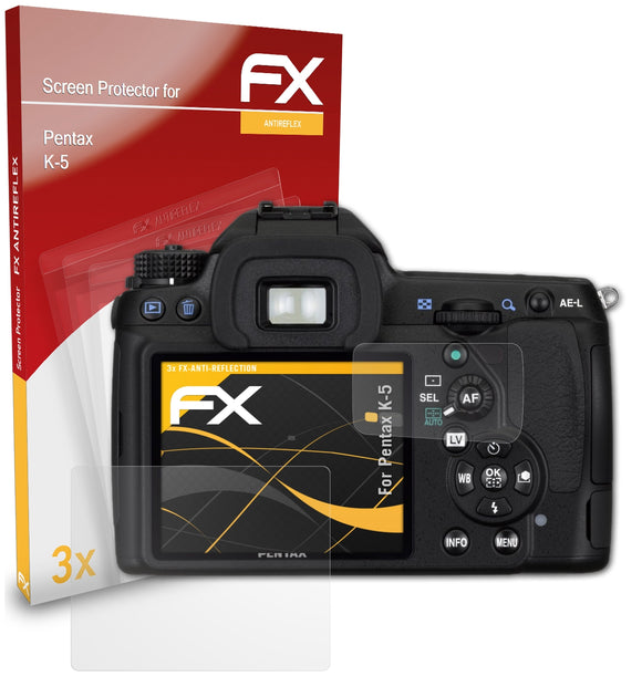 atFoliX FX-Antireflex Displayschutzfolie für Pentax K-5