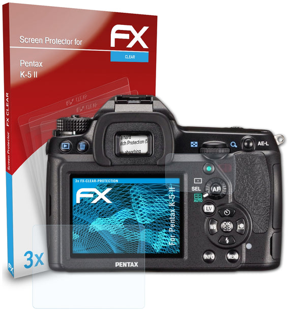 atFoliX FX-Clear Schutzfolie für Pentax K-5 II