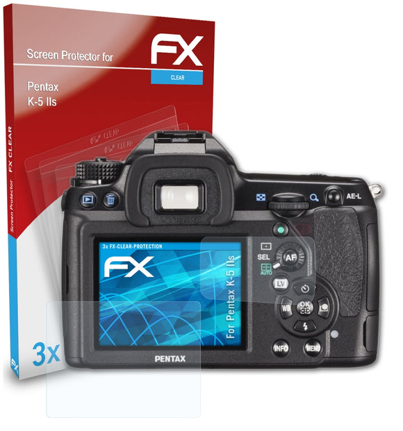 atFoliX FX-Clear Schutzfolie für Pentax K-5 IIs