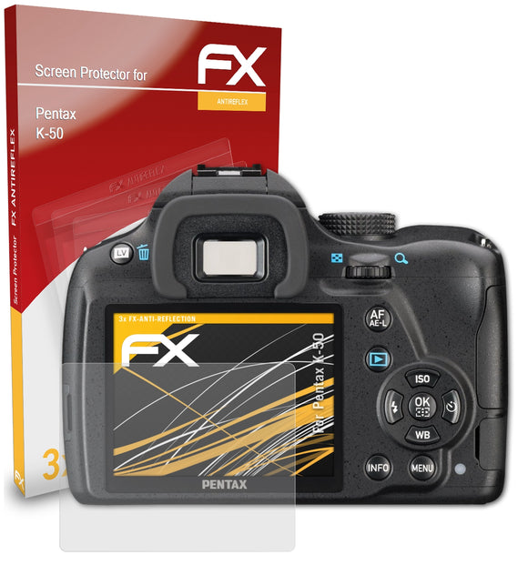 atFoliX FX-Antireflex Displayschutzfolie für Pentax K-50