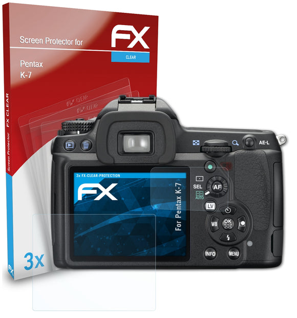 atFoliX FX-Clear Schutzfolie für Pentax K-7