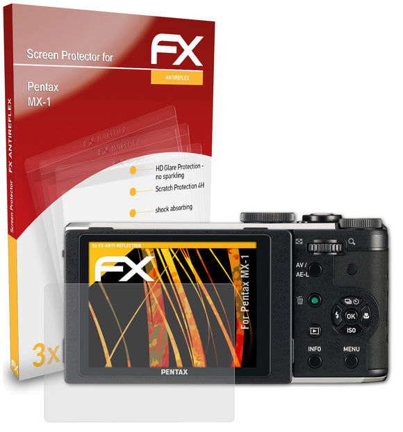 atFoliX FX-Antireflex Displayschutzfolie für Pentax MX-1