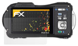 Panzerfolie atFoliX kompatibel mit Pentax Optio WG-1 / WG-1 GPS, entspiegelnde und stoßdämpfende FX (3X)