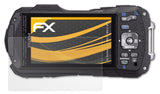 Panzerfolie atFoliX kompatibel mit Pentax Optio WG-2 / WG-2 GPS, entspiegelnde und stoßdämpfende FX (3X)