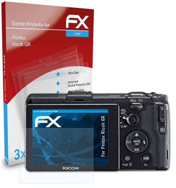 atFoliX FX-Clear Schutzfolie für Pentax Ricoh GR