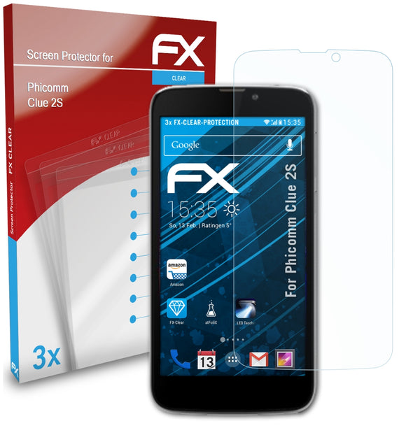 atFoliX FX-Clear Schutzfolie für Phicomm Clue 2S