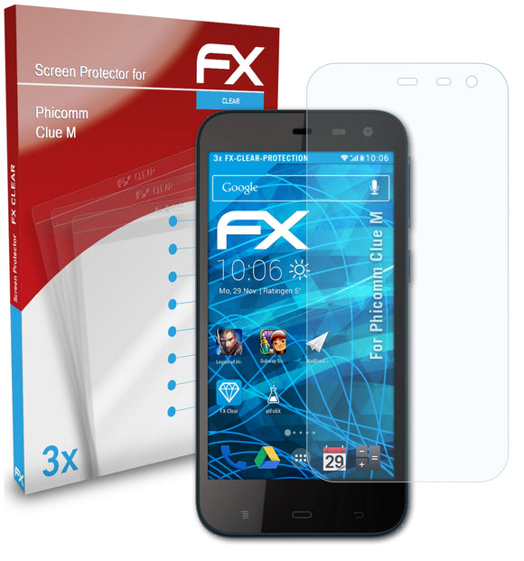 atFoliX FX-Clear Schutzfolie für Phicomm Clue M