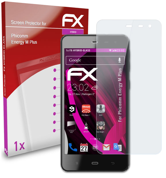atFoliX FX-Hybrid-Glass Panzerglasfolie für Phicomm Energy M Plus