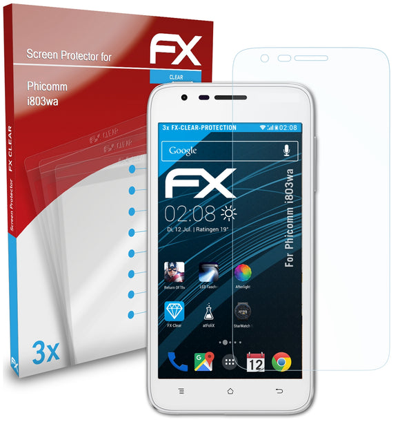 atFoliX FX-Clear Schutzfolie für Phicomm i803wa