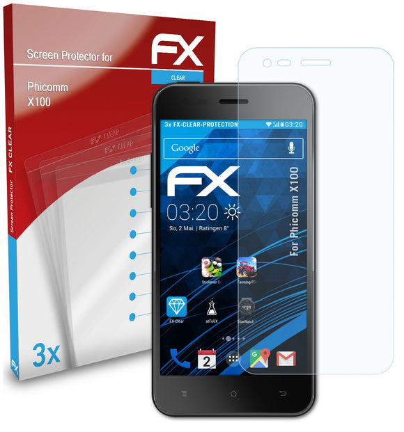 atFoliX FX-Clear Schutzfolie für Phicomm X100