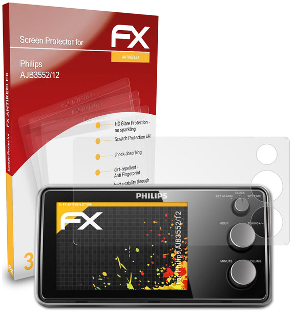 atFoliX FX-Antireflex Displayschutzfolie für Philips AJB3552/12