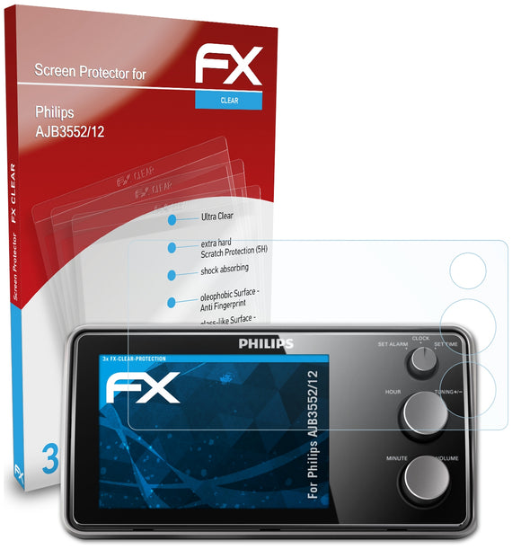 atFoliX FX-Clear Schutzfolie für Philips AJB3552/12