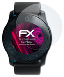 Glasfolie atFoliX kompatibel mit Philips DL8790/00 & DL8791/00 Health Watch, 9H Hybrid-Glass FX