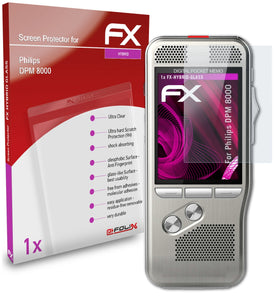 atFoliX FX-Hybrid-Glass Panzerglasfolie für Philips DPM 8000